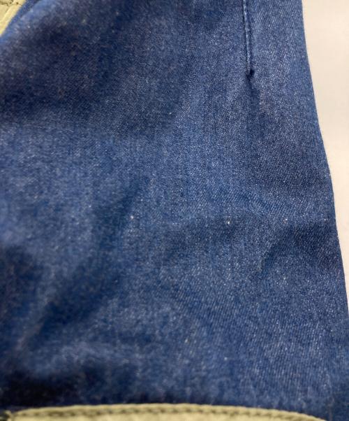 WHITE MOUNTAINEERING（ホワイトマウンテ二アニング）WHITE MOUNTAINEERING (ホワイトマウンテ二アニング) LEVI'S (リーバイス) デニム切替モッズコート カーキインディゴ サイズ:Mの古着・服飾アイテム