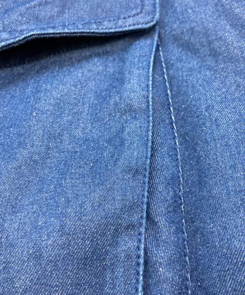 WHITE MOUNTAINEERING（ホワイトマウンテ二アニング）WHITE MOUNTAINEERING (ホワイトマウンテ二アニング) LEVI'S (リーバイス) デニム切替モッズコート カーキインディゴ サイズ:Mの古着・服飾アイテム