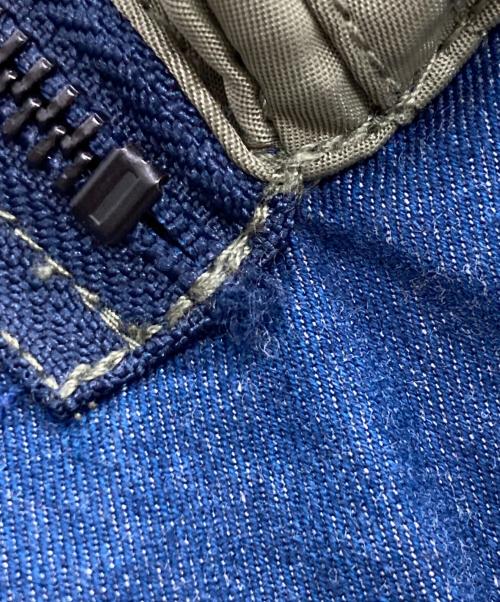 WHITE MOUNTAINEERING（ホワイトマウンテ二アニング）WHITE MOUNTAINEERING (ホワイトマウンテ二アニング) LEVI'S (リーバイス) デニム切替モッズコート カーキインディゴ サイズ:Mの古着・服飾アイテム