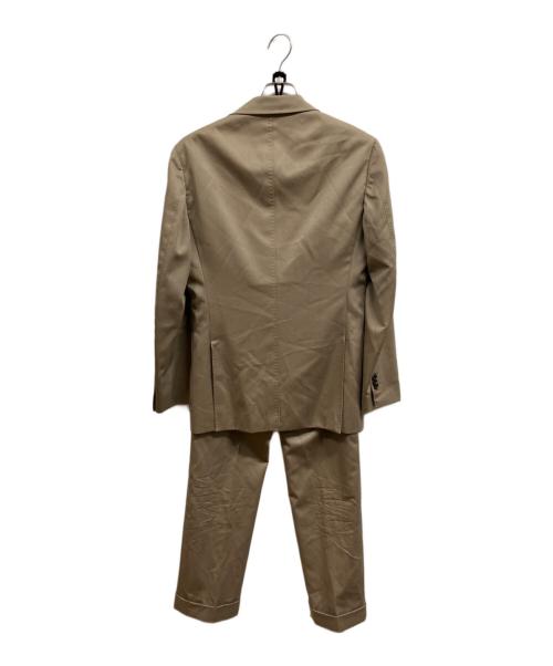 BEAMS F（ビームスエフ）BEAMS F (ビームスエフ) WOOL SALAROセットアップスーツ ベージュ サイズ:46の古着・服飾アイテム