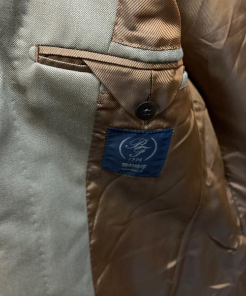 BEAMS F（ビームスエフ）BEAMS F (ビームスエフ) WOOL SALAROセットアップスーツ ベージュ サイズ:46の古着・服飾アイテム