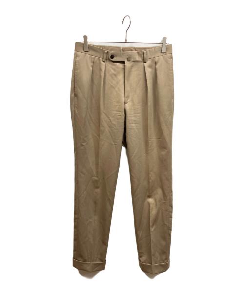 BEAMS F（ビームスエフ）BEAMS F (ビームスエフ) WOOL SALAROセットアップスーツ ベージュ サイズ:46の古着・服飾アイテム