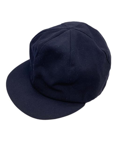 COMOLI（コモリ）COMOLI (コモリ) ウールシルク6パネルキャップ ネイビーの古着・服飾アイテム
