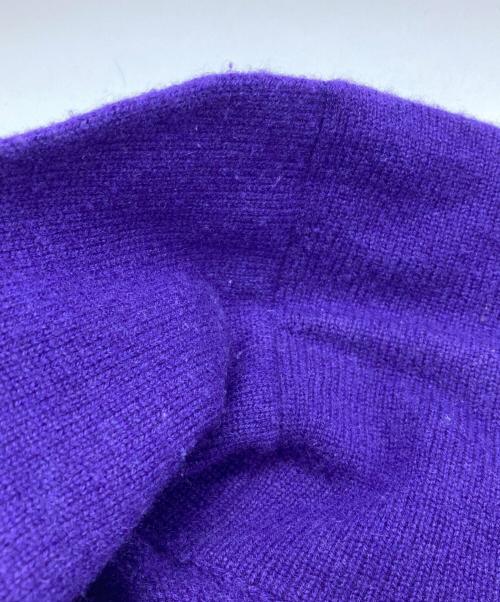 POLO RALPH LAUREN（ポロ・ラルフローレン）POLO RALPH LAUREN (ポロ・ラルフローレン) カシミヤニットカーディガン パープル サイズ:Sの古着・服飾アイテム
