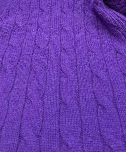 POLO RALPH LAUREN（ポロ・ラルフローレン）POLO RALPH LAUREN (ポロ・ラルフローレン) カシミヤニットカーディガン パープル サイズ:Sの古着・服飾アイテム