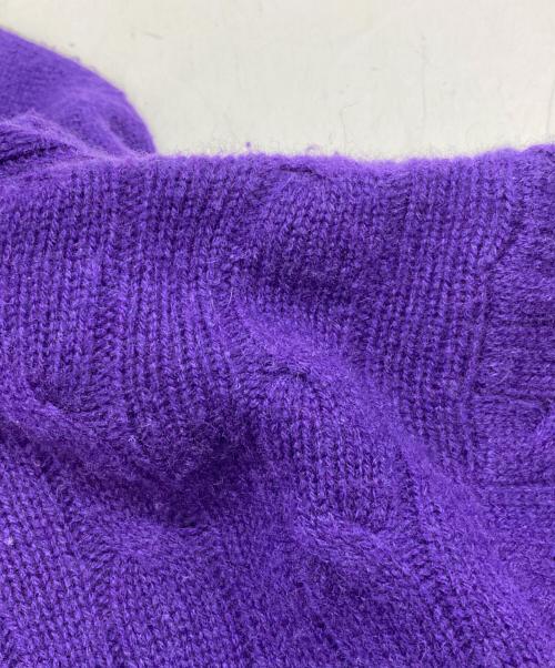 POLO RALPH LAUREN（ポロ・ラルフローレン）POLO RALPH LAUREN (ポロ・ラルフローレン) カシミヤニットカーディガン パープル サイズ:Sの古着・服飾アイテム
