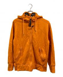 C.P COMPANY（シーピーカンパニー）の古着「Diagonal Raised Fleece Goggle FullZip」｜オレンジ