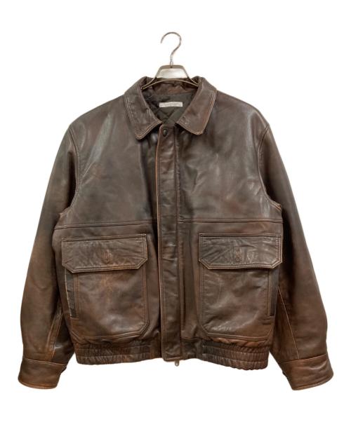 JOURNAL STANDARD（ジャーナルスタンダード）JOURNAL STANDARD (ジャーナルスタンダード) ラム ダッド レザー ヴィンテージ ブラウン サイズ:Ｌの古着・服飾アイテム
