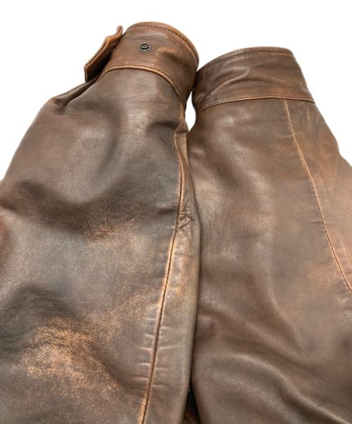 JOURNAL STANDARD（ジャーナルスタンダード）JOURNAL STANDARD (ジャーナルスタンダード) ラム ダッド レザー ヴィンテージ ブラウン サイズ:Ｌの古着・服飾アイテム