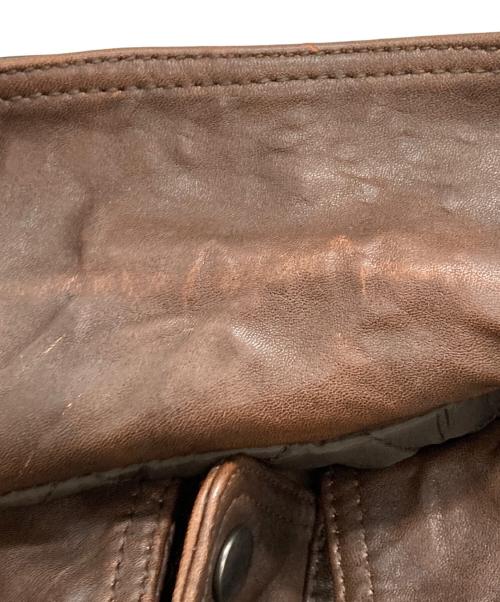 JOURNAL STANDARD（ジャーナルスタンダード）JOURNAL STANDARD (ジャーナルスタンダード) ラム ダッド レザー ヴィンテージ ブラウン サイズ:Ｌの古着・服飾アイテム