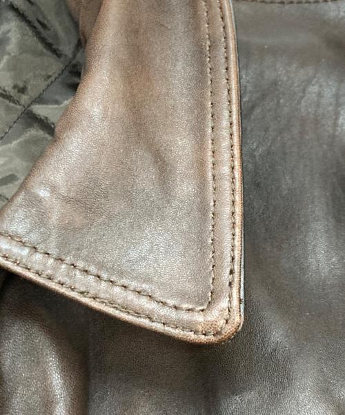 JOURNAL STANDARD（ジャーナルスタンダード）JOURNAL STANDARD (ジャーナルスタンダード) ラム ダッド レザー ヴィンテージ ブラウン サイズ:Ｌの古着・服飾アイテム