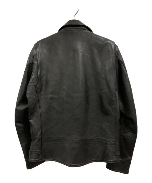 SEVESKIG（セヴシグ）SEVESKIG (セヴシグ) CALF COLOR RIDERS JACKET ブラック サイズ:Mの古着・服飾アイテム