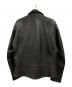 SEVESKIG (セヴシグ) CALF COLOR RIDERS JACKET ブラック サイズ:M：35000円