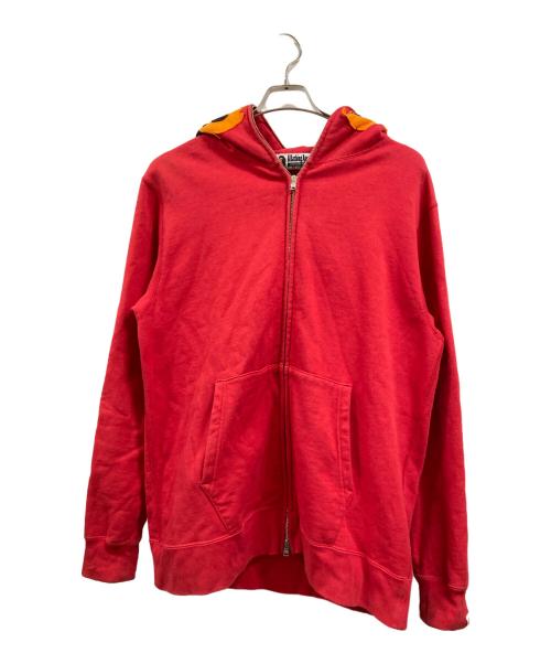A BATHING APE（アベイシングエイプ）A BATHING APE (アベイシングエイプ) タイガー ジップパーカー レッド サイズ:XLの古着・服飾アイテム