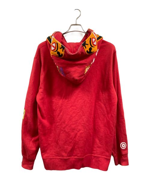 A BATHING APE（アベイシングエイプ）A BATHING APE (アベイシングエイプ) タイガー ジップパーカー レッド サイズ:XLの古着・服飾アイテム