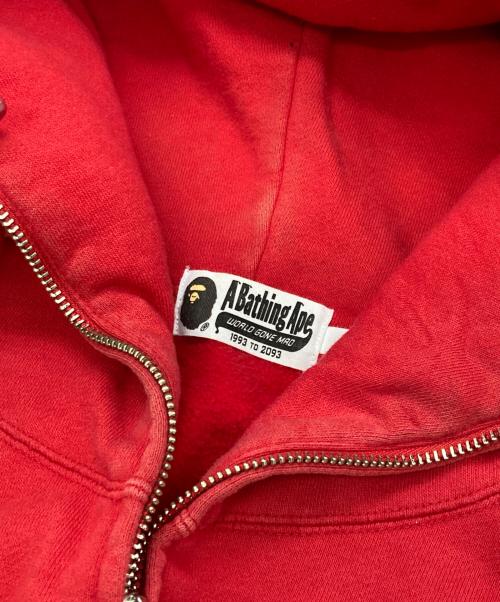 A BATHING APE（アベイシングエイプ）A BATHING APE (アベイシングエイプ) タイガー ジップパーカー レッド サイズ:XLの古着・服飾アイテム