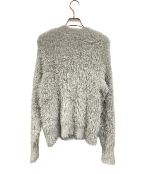 jent louis（ジェントルイス）JENT LOUIS (ジェントルイス) Neck Pierce Shaggy Knit グレー サイズ:Ｍの古着・服飾アイテム