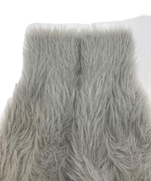 jent louis（ジェントルイス）JENT LOUIS (ジェントルイス) Neck Pierce Shaggy Knit グレー サイズ:Ｍの古着・服飾アイテム