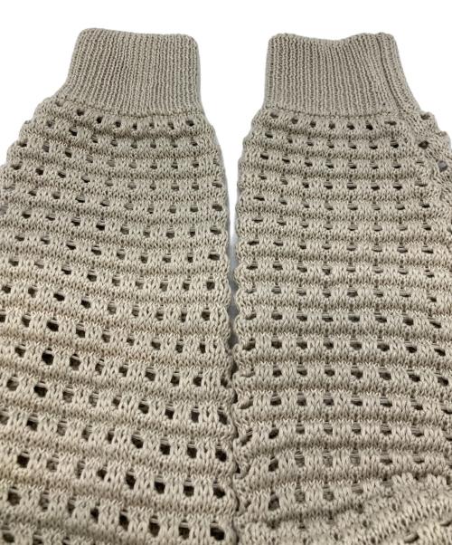 jent louis（ジェントルイス）jent louis (ジェントルイス) Mesh Knit Hoodie アイボリー サイズ:Mの古着・服飾アイテム