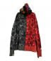 A BATHING APE (アベイシングエイプ) COLOR CAMO SEPARATE SHARK FZ HOODIE ブラック×レッド サイズ:2XL：25000円