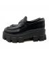 PRADA (プラダ) モノリス ブラッシュドレザーローファー ブラック サイズ:38.5：80000円