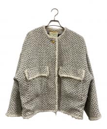 journal standard L'essage（ジャーナルスタンダード レサージュ）の古着「GIOLICATWEED ドルマンジャケット」｜ホワイト