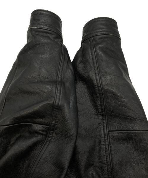 wilsons leather（ウィルソンズレザー）wilsons leather (ウィルソンズレザー) レザージャケット ブラック サイズ:Lの古着・服飾アイテム