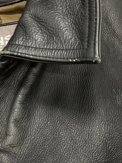 wilsons leather（ウィルソンズレザー）wilsons leather (ウィルソンズレザー) レザージャケット ブラック サイズ:Lの古着・服飾アイテム