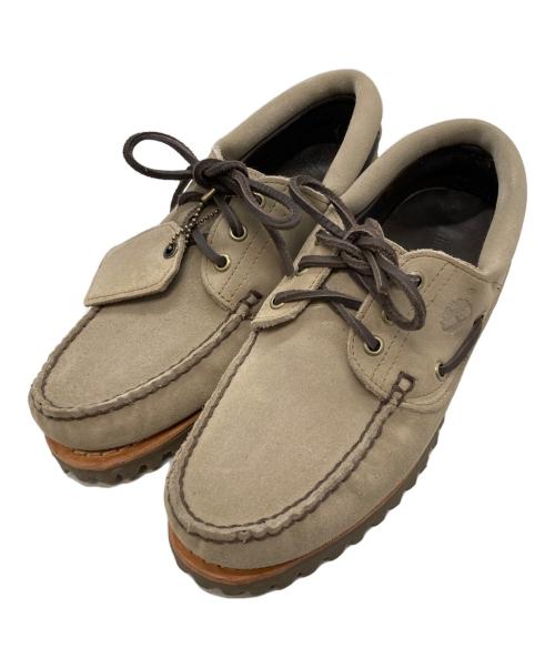 Timberland（ティンバーランド）Timberland (ティンバーランド) 3-Eye Lug Handsewn Boat Shoes ベージュ サイズ:25cmの古着・服飾アイテム