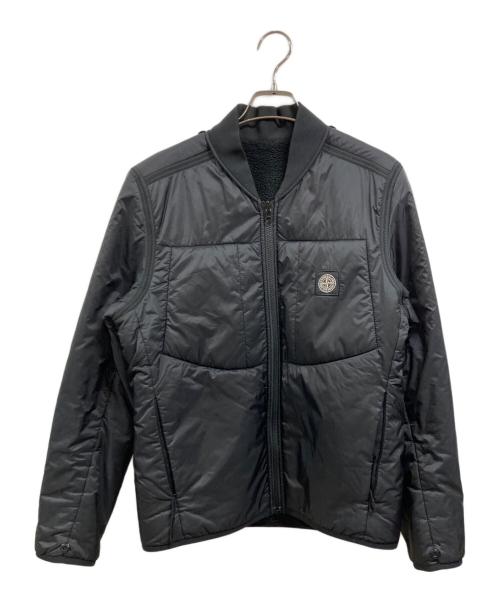 STONE ISLAND（ストーンアイランド）STONE ISLAND (ストーンアイランド) プリマロフト リバーシブル ボンバージャケット ブラック サイズ:sの古着・服飾アイテム