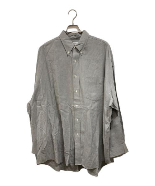 Graphpaper（グラフペーパー）Graphpaper (グラフペーパー) Linen Cupro Oversized B.D. Shirt グレー サイズ:Freeの古着・服飾アイテム