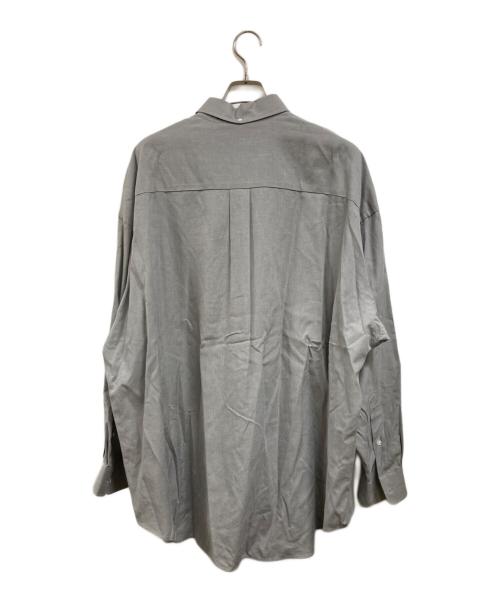 Graphpaper（グラフペーパー）Graphpaper (グラフペーパー) Linen Cupro Oversized B.D. Shirt グレー サイズ:Freeの古着・服飾アイテム