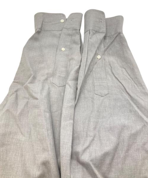 Graphpaper（グラフペーパー）Graphpaper (グラフペーパー) Linen Cupro Oversized B.D. Shirt グレー サイズ:Freeの古着・服飾アイテム