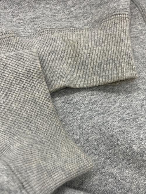 BlackEyePatch（ブラックアイパッチ）BlackEyePatch (ブラックアイパッチ) 取扱注意 刺繍ロゴ スウェット グレー サイズ:XLの古着・服飾アイテム
