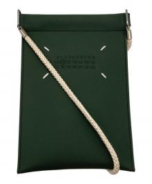 Maison Margiela（メゾンマルジェラ）の古着「ラバー ネックストラップ付き スマートフォン ケース」｜グリーン
