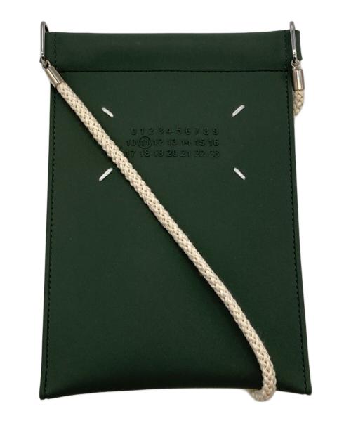 Maison Margiela（メゾンマルジェラ）Maison Margiela (メゾンマルジェラ) ラバー ネックストラップ付き スマートフォン ケース グリーンの古着・服飾アイテム