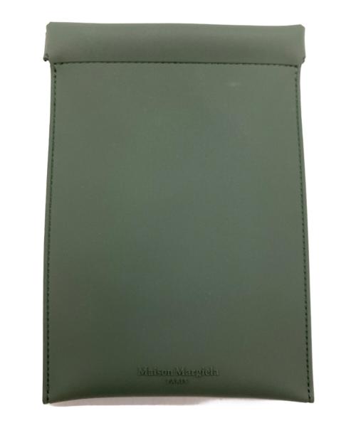 Maison Margiela（メゾンマルジェラ）Maison Margiela (メゾンマルジェラ) ラバー ネックストラップ付き スマートフォン ケース グリーンの古着・服飾アイテム