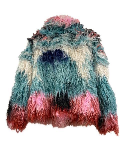 Desigual（デシグアル）Desigual (デシグアル) グラデーション フェイクファーショートジャケット マルチカラー サイズ:sの古着・服飾アイテム