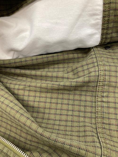 stussy（ステューシー）stussy (ステューシー) check garage jacket オリーブ サイズ:Mの古着・服飾アイテム