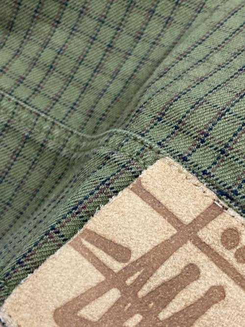 stussy（ステューシー）stussy (ステューシー) check garage jacket オリーブ サイズ:Mの古着・服飾アイテム