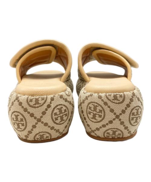 TORY BURCH（トリーバーチ）TORY BURCH (トリーバーチ) T MONOGRAM BUBBLE SLIDES ベージュ サイズ:7の古着・服飾アイテム