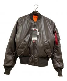 FREAK'S STORE×ALPHA（フリークスストア×アルファ）の古着「REVERSIBLE MA-1」｜ブラウン