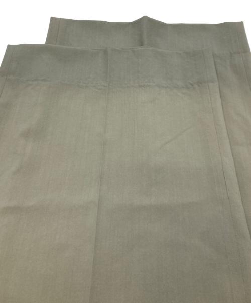 YOKE（ヨーク）YOKE (ヨーク) WOOL TROPICAL 3PLEATED WIDE-LEG TROUSERS グリーン サイズ:2の古着・服飾アイテム