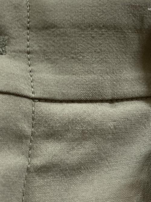 YOKE（ヨーク）YOKE (ヨーク) WOOL TROPICAL 3PLEATED WIDE-LEG TROUSERS グリーン サイズ:2の古着・服飾アイテム