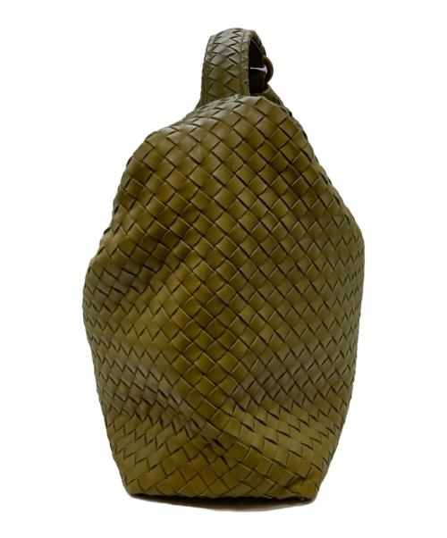 BOTTEGA VENETA（ボッテガベネタ）BOTTEGA VENETA (ボッテガベネタ) イントレチャートセミショルダーバッグ グリーンの古着・服飾アイテム