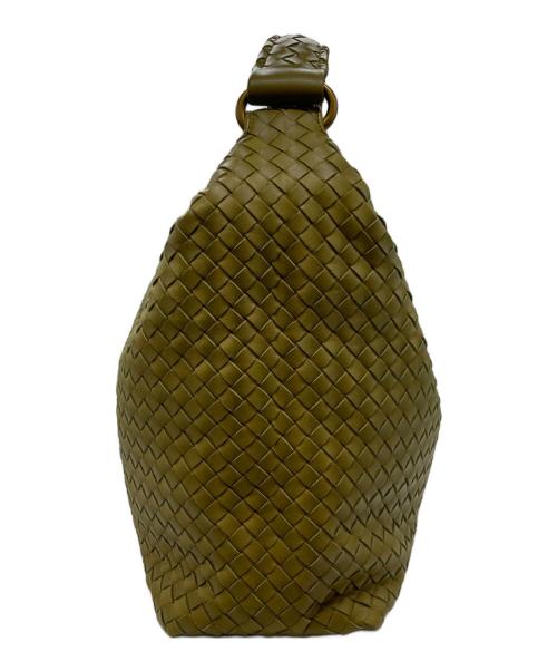 BOTTEGA VENETA（ボッテガベネタ）BOTTEGA VENETA (ボッテガベネタ) イントレチャートセミショルダーバッグ グリーンの古着・服飾アイテム