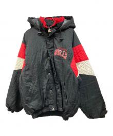 STARTER（スターター）の古着「中綿ジャケット」｜ブラック×ホワイト