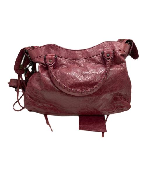 BALENCIAGA（バレンシアガ）BALENCIAGA (バレンシアガ) ザ・タウン 2WAYショルダーバッグ ピンクの古着・服飾アイテム