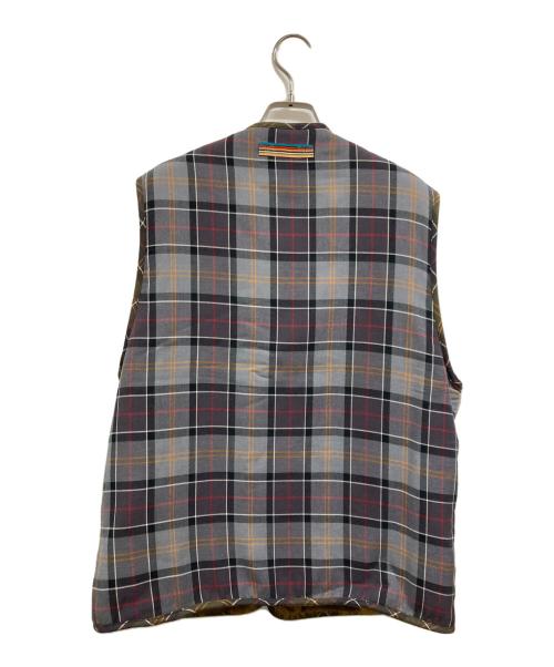 Barbour（バブアー）Barbour (バブアー) Paul Smith (ポールスミス) チェックライナーベスト ブラウン サイズ:36の古着・服飾アイテム