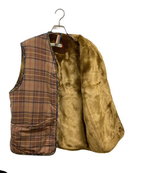 Barbour（バブアー）Barbour (バブアー) Paul Smith (ポールスミス) チェックライナーベスト ブラウン サイズ:36の古着・服飾アイテム
